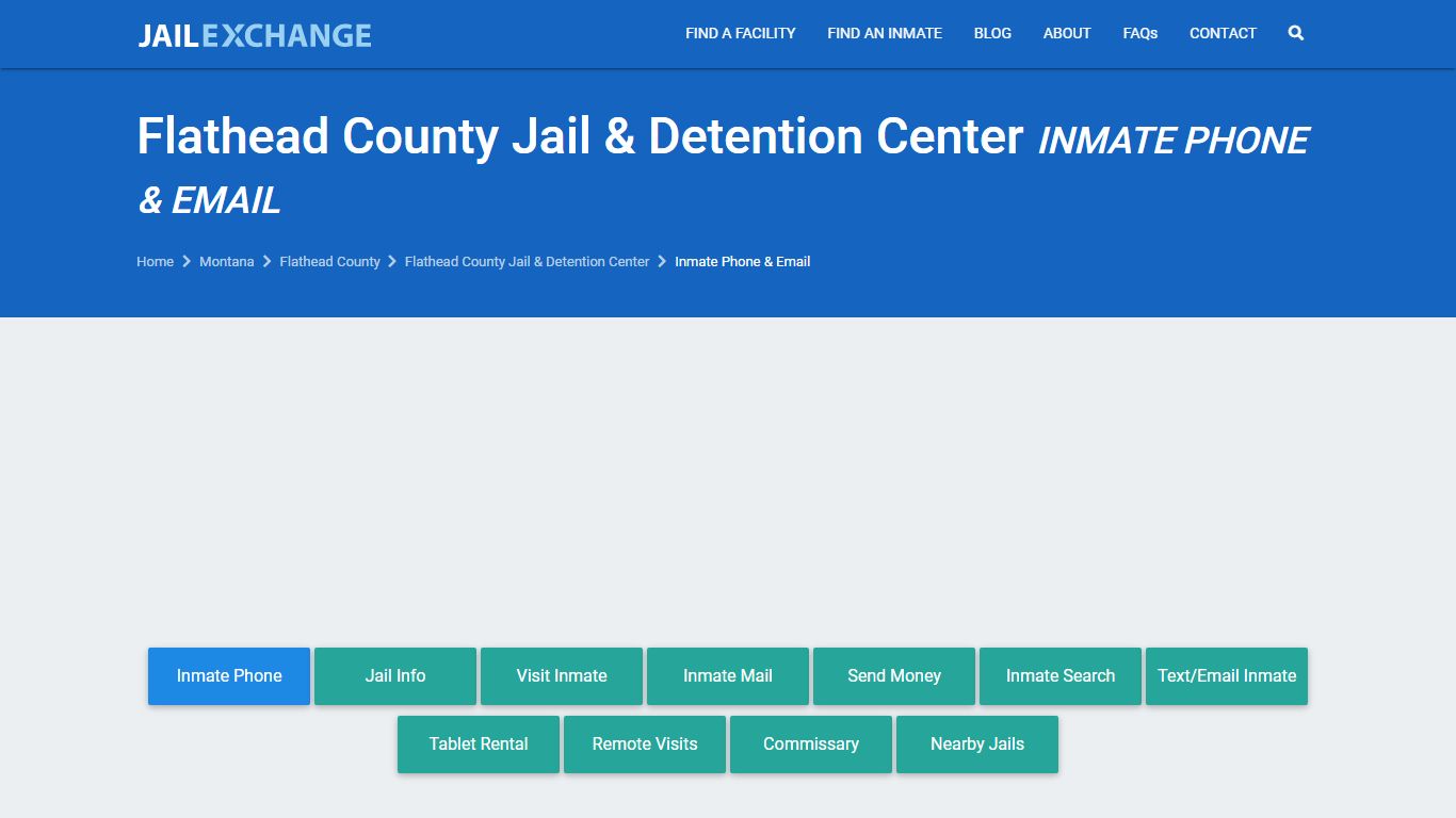 Flathead County Jail & Detention Center Inmate Phone & Email